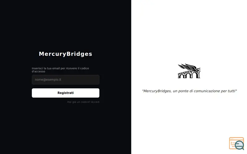 Screenshot of MercuryBridges