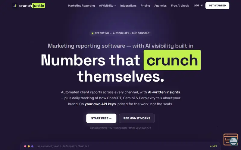 Screenshot of CrunchJunkie