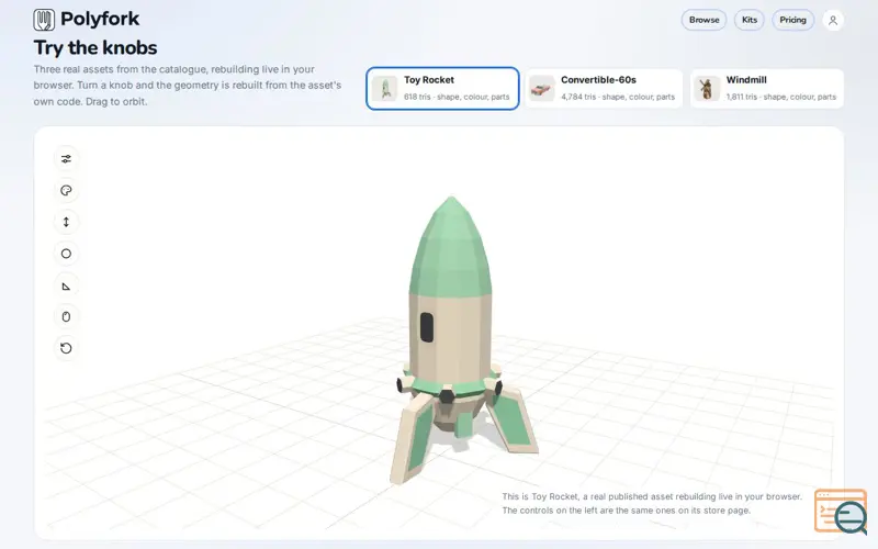Screenshot of Polyfork