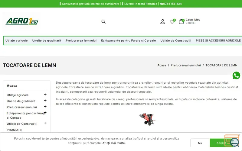Screenshot of JACOT S.R.L., a launch using Klarna