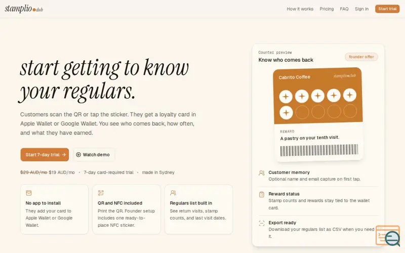 Screenshot of Stamplio