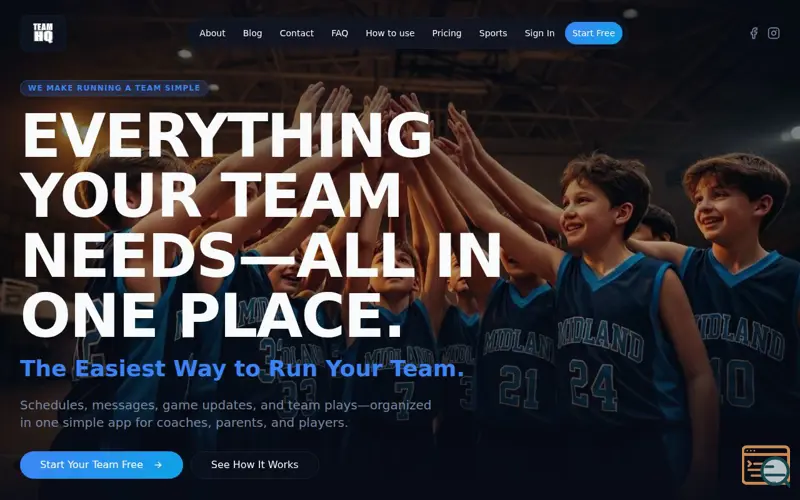 Screenshot of TeamHQ