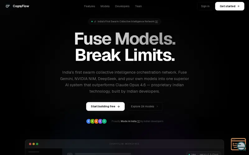 Screenshot of CognyFlow