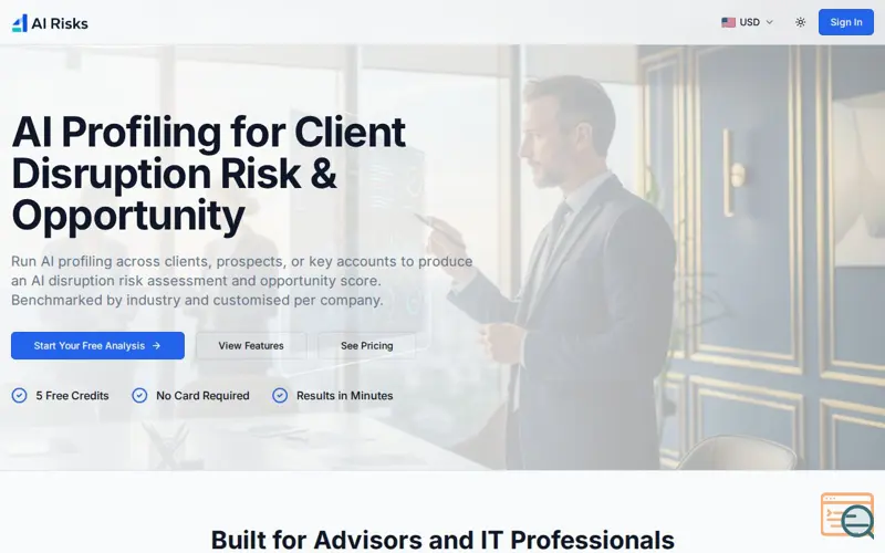 Screenshot of AI Risks