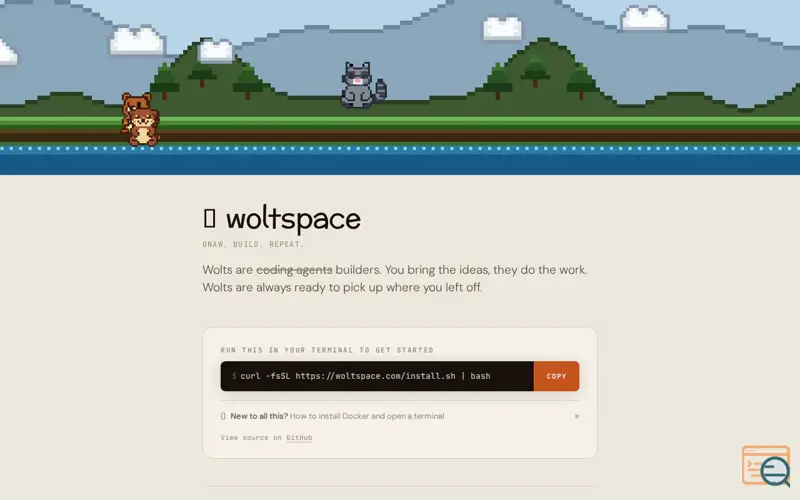 Screenshot of Woltspace