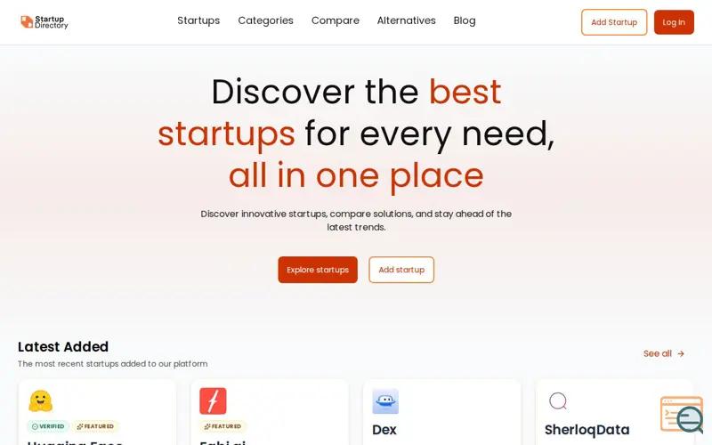 Screenshot of Startup Directory