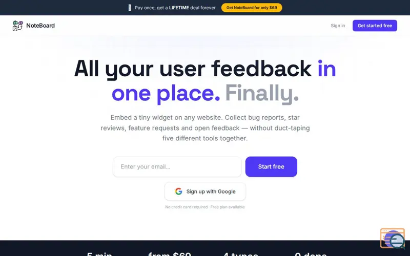 Screenshot of NoteBoard