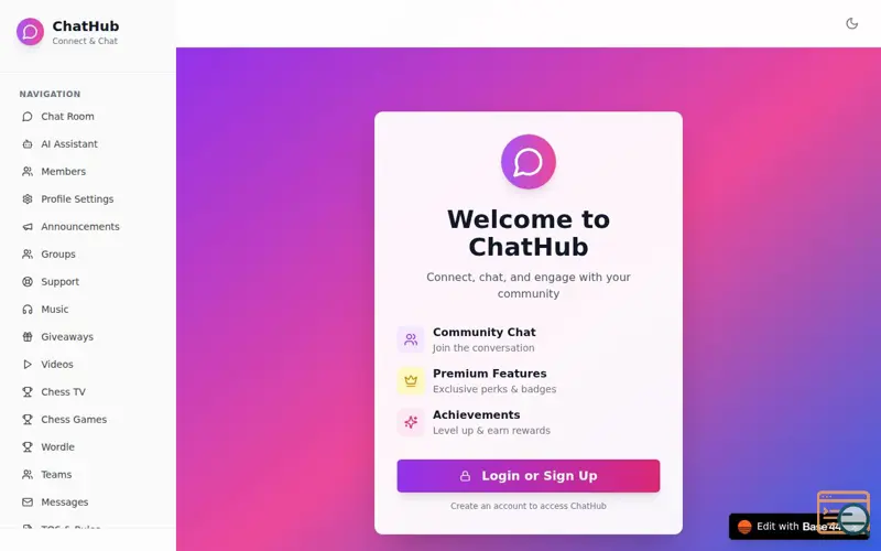 Screenshot of ChathubApp