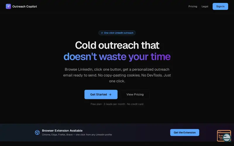 Screenshot of Outreach Copilot