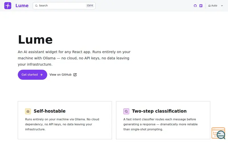 Screenshot of Lume