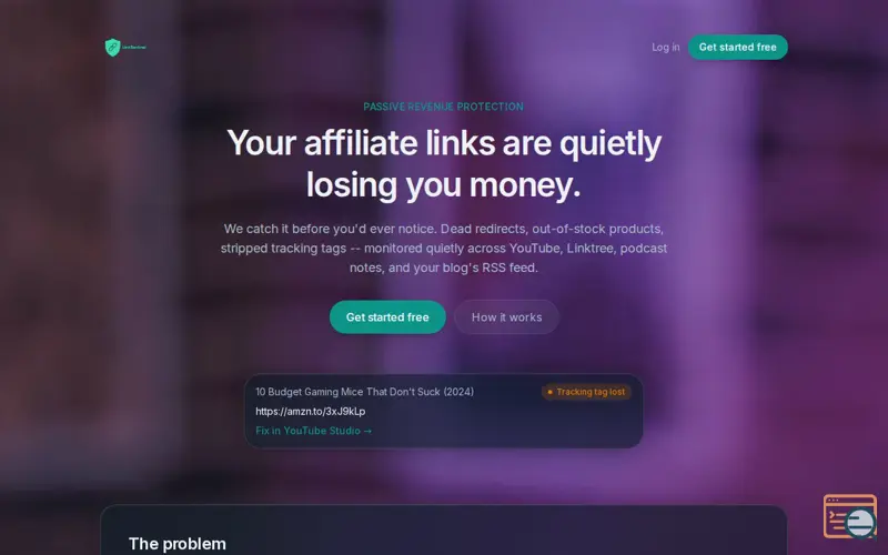 Screenshot of LinkSentinel