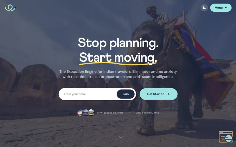 Screenshot of SafarNow