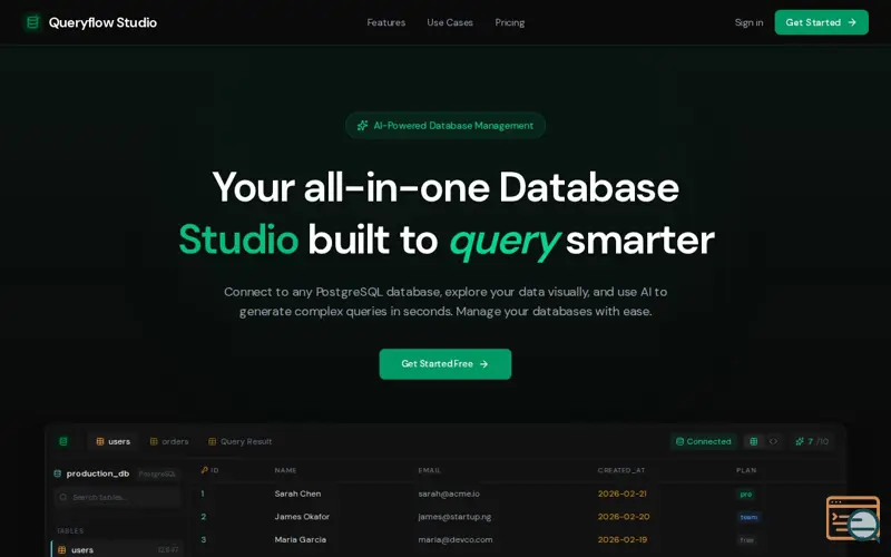 Screenshot of Queryflow Studio