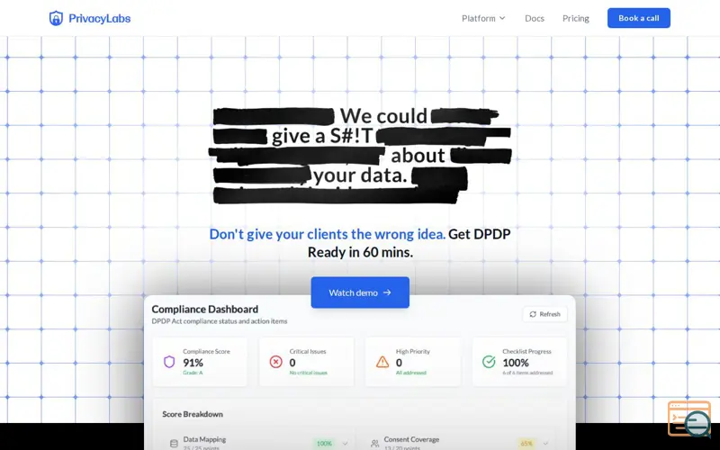 Screenshot of Privacy Labs