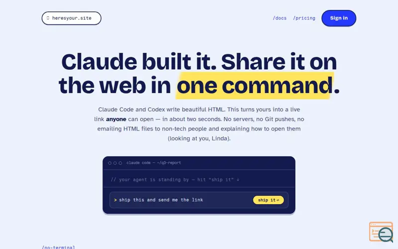 Screenshot of Heresyour.site