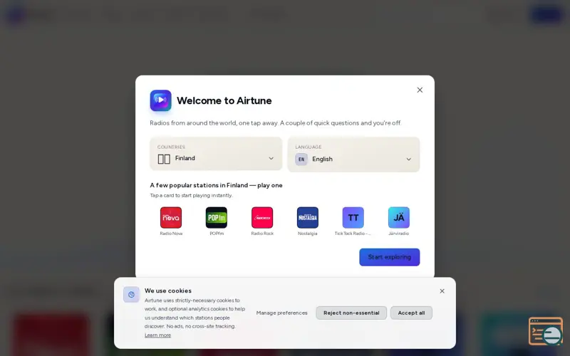 Screenshot of Airtune