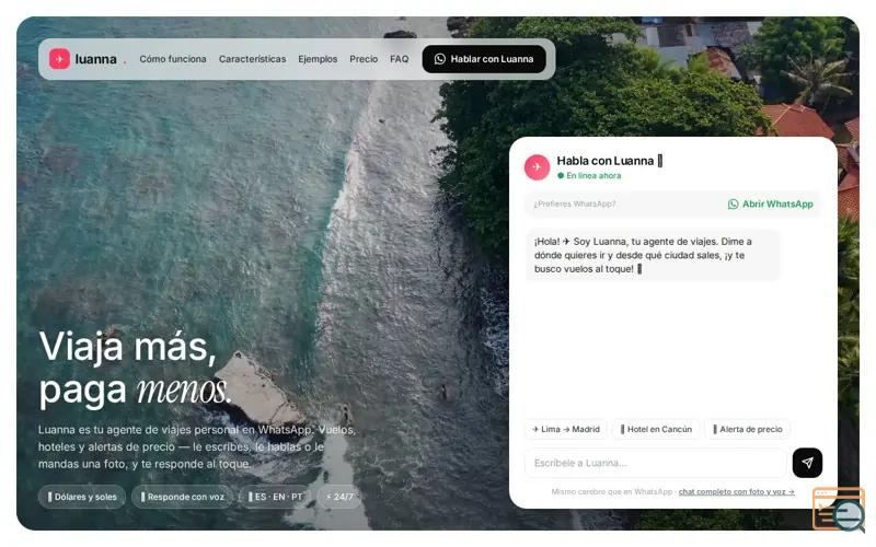 Screenshot of Luanna