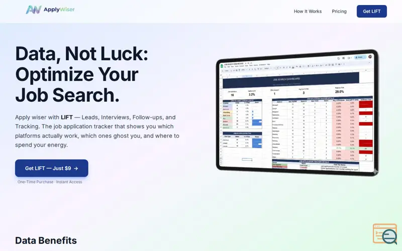 Screenshot of ApplyWiser