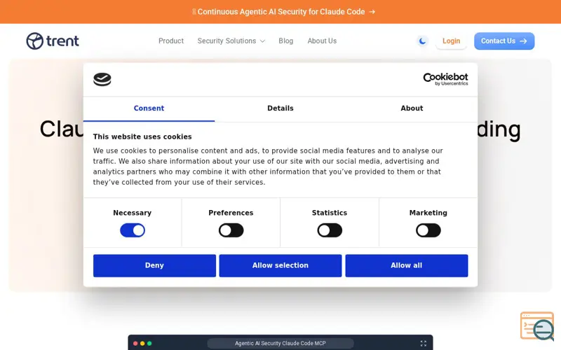 Screenshot of Trent, a launch using Notion