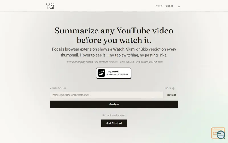 Screenshot of Focal