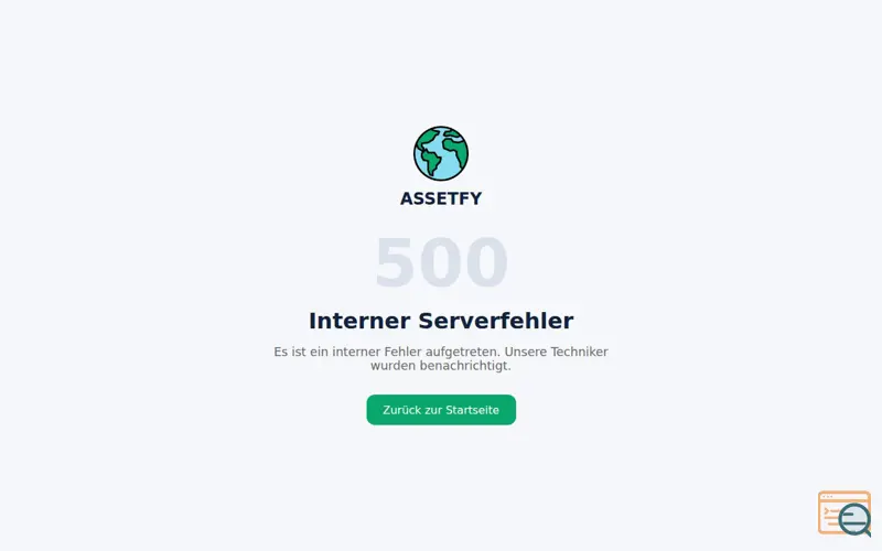 Screenshot of Assetfy, a launch using Uberspace