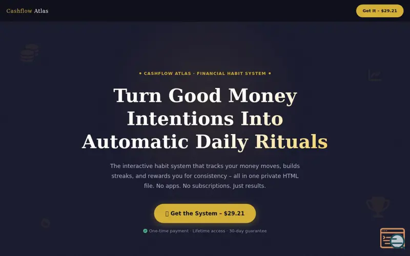 Screenshot of Financial Habit System