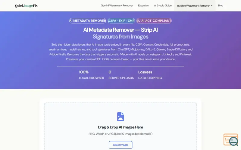Screenshot of Quick Image Fix