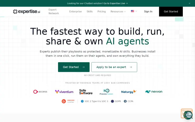 Screenshot of Expertise AI