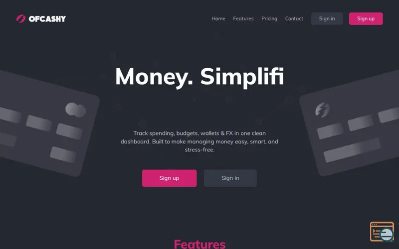 Screenshot of OfCashy