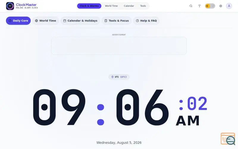 Screenshot of Clock Master - Online Alarm & Timer