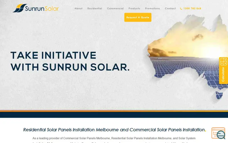 Screenshot of Sunrun Solar