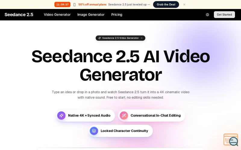 Screenshot of Seedance 2.5
