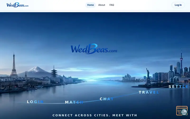 Screenshot of WedBeas