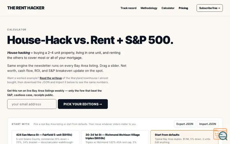 Screenshot of Therenthacker