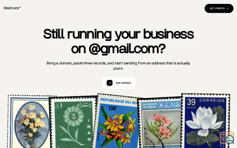 Screenshot of MailMonk