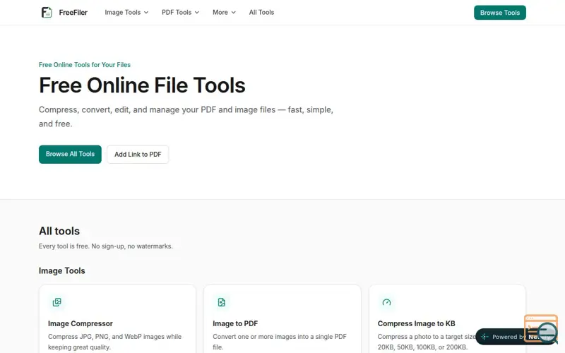 Screenshot of FreeFiler