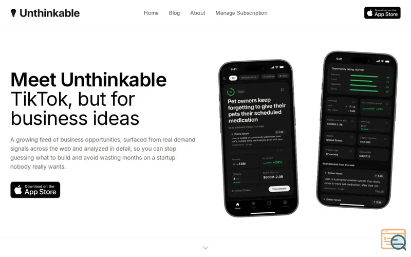 Screenshot of Unthinkable