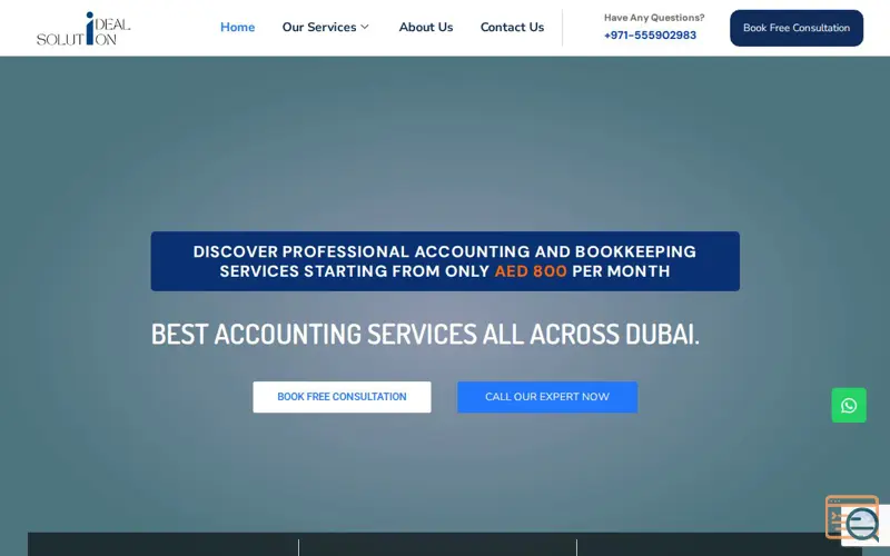 Screenshot of Ideal Solution - Accounting Solution