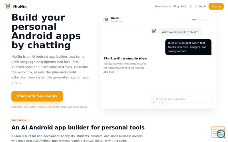 Screenshot of NiuNiu