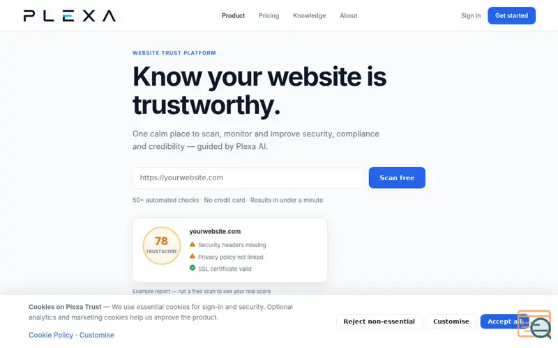 Screenshot of Plexa