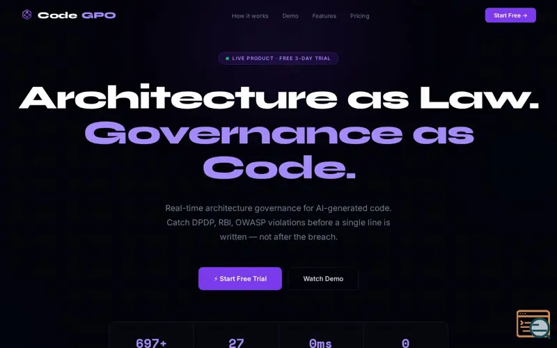 Screenshot of CodeGPO