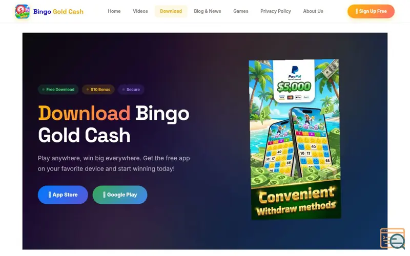 Screenshot of Bingo Gold Cash