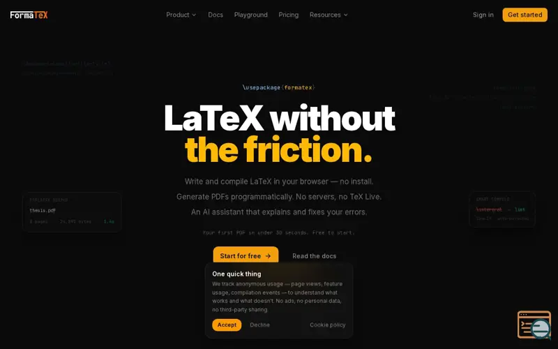 Screenshot of Formatex