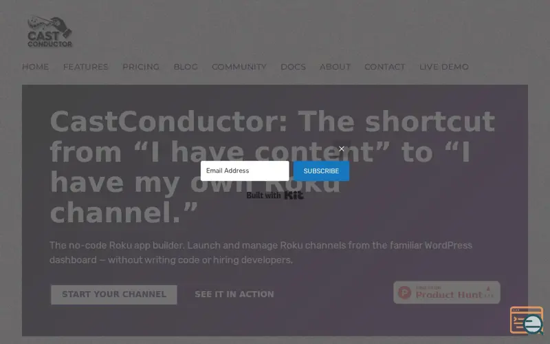 Screenshot of CastConductor