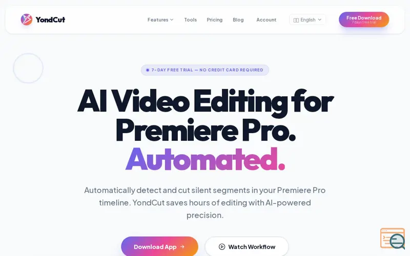 Screenshot of YondCut