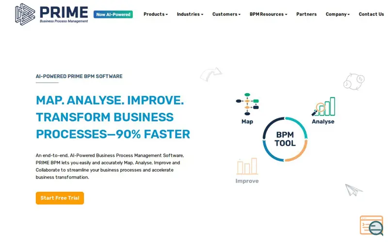 Screenshot of Business Process Management Software