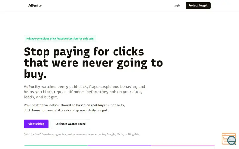 Screenshot of AdPurity
