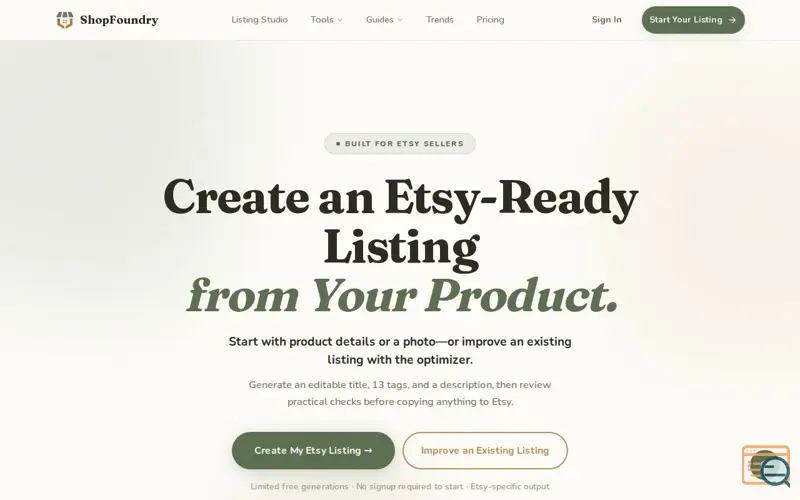 Screenshot of ShopFoundry