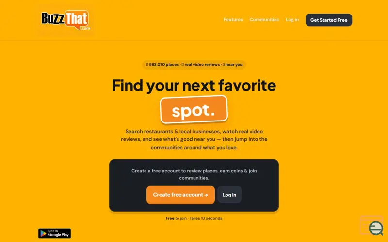 Screenshot of BuzzThat