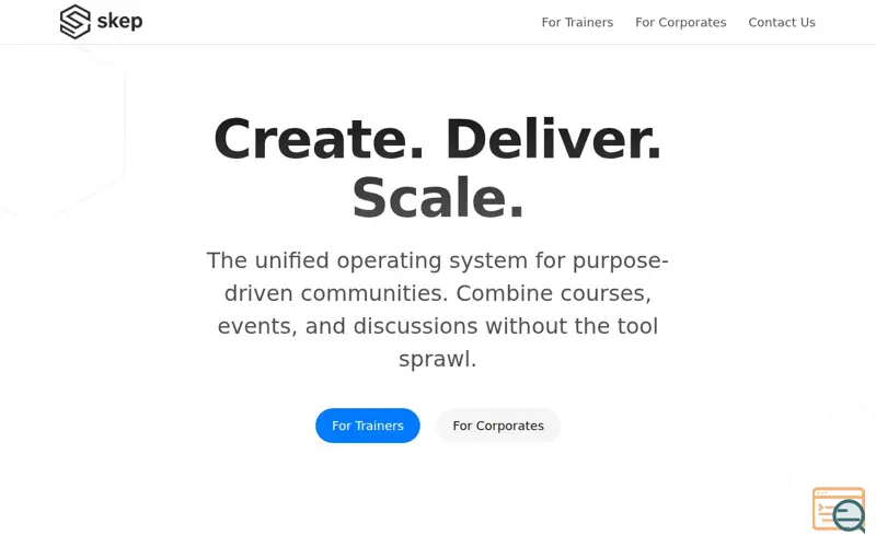 Screenshot of SKEP